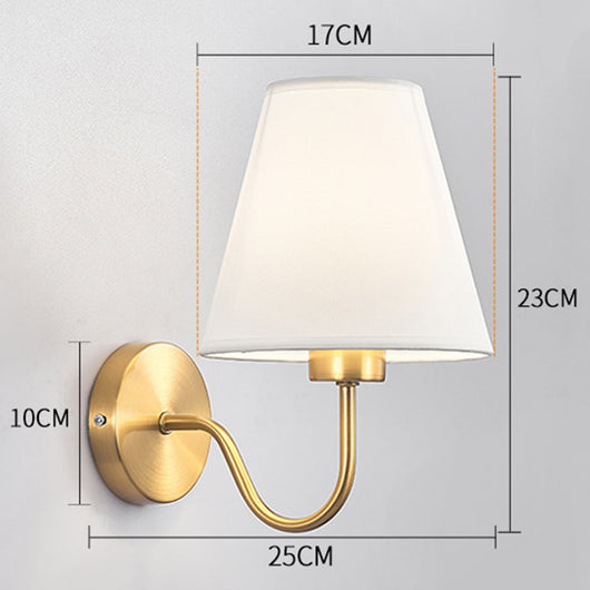 Lámpara de Pared Moderna para Dormitorio y Pasillo con Tela - Image 7