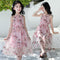 Vestido Infantil Floral con Tirantes Ajustables