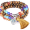 Pulsera artesanal de cuentas de 6mm