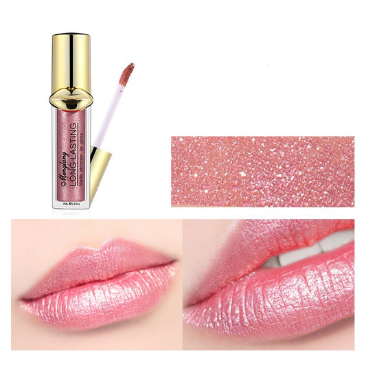 Brillo Labial Metalizado Mate Perlado