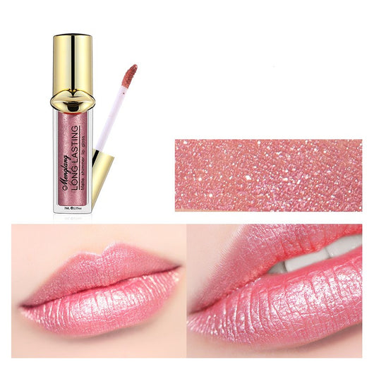 Brillo Labial Metalizado Mate Perlado