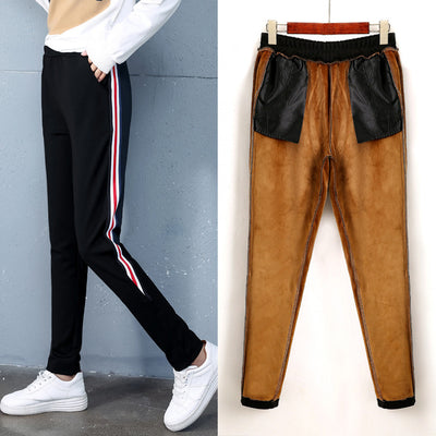 Pantalones Deportivos de Cachemira para Mujer - Cálidos y Elegantes para Otoño e Invierno - Image 4