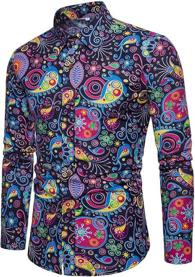 Camisa Manga Larga Estampado Floral para Hombre - Image 6