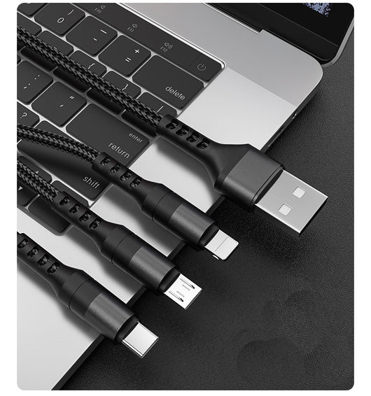 Cable de Carga Rápida Trenzado Android con Triple Conectividad - Image 6