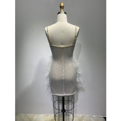 Vestido Bandage Cadera Mini Feather - Image 2