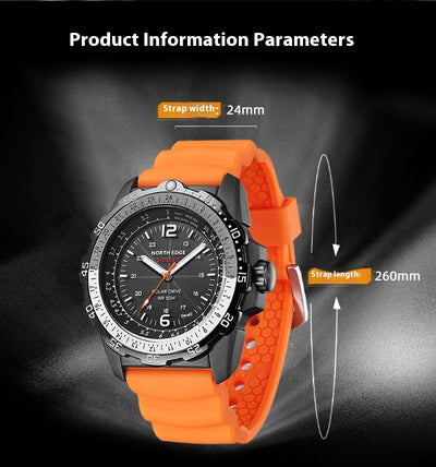 Reloj Deportivo Solar Resistente al Agua con Medidor de Velocidad y Luz Nocturna - Image 6