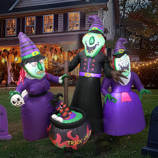 Decoración Inflable Luminosa de Bruja de Halloween - Image 8
