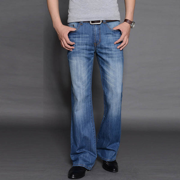 Jeans Hombre Acampanados Sueltos de Largo