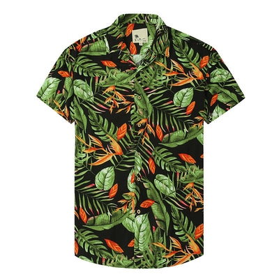 Camisa Hawaiana Estampada con Solapa para Hombre - Image 7
