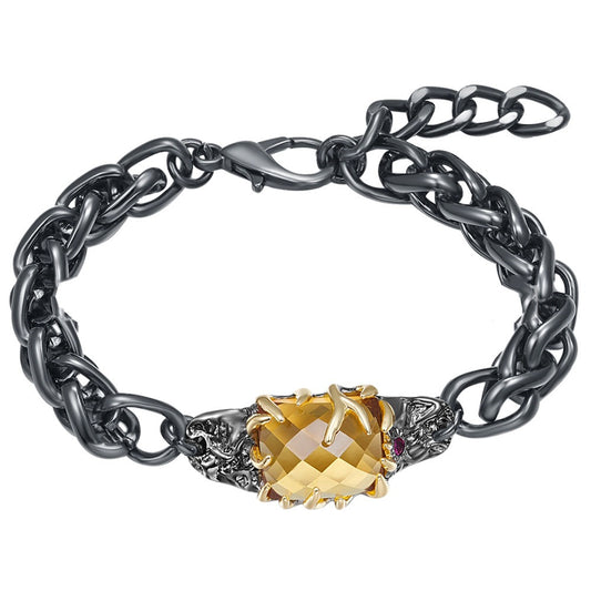 Pulsera Cubana Gruesa Yellowstone Trenzada - Image 2