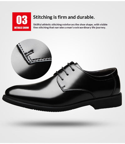 Zapatos Formales de Cuero Genuino para Hombre Talla Extra Grande - Image 18
