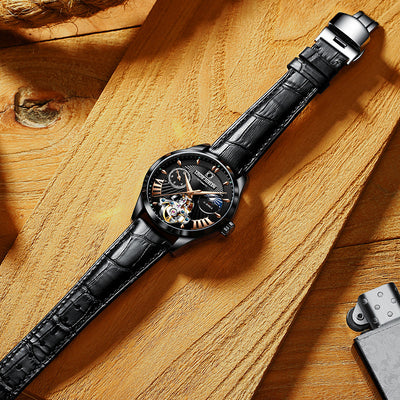 Reloj Mecánico Hueco Impermeable para Hombre - Image 15