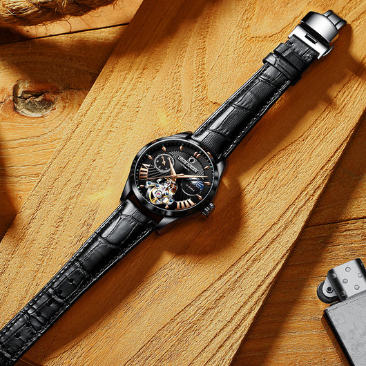 Reloj Mecánico Hueco Impermeable para Hombre - Image 15