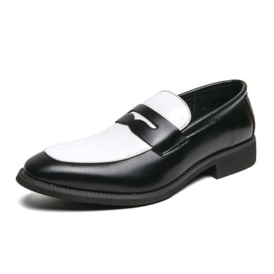 Zapatos Casual de Cuero Estilo Británico-Coreano sin Cordones - Image 5