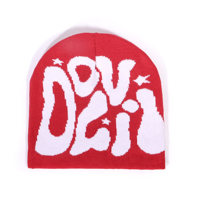 Gorro Tejido Retro con Letras Deportivas Jacquard - Image 11