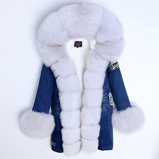 Chaqueta Denim Bordada para Mujer - Algodón Premium - Image 6