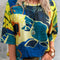 Camiseta Estampado Mapa Cuello Redondo Manga Corta