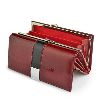 Billetera de Cuero para Mujer con Monedero
