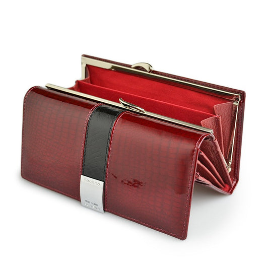 Billetera de Cuero para Mujer con Monedero
