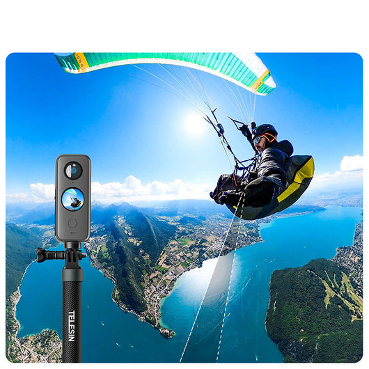 Vara Selfie de Fibra de Carbono para GoPro 12, Insta360 y Cámaras Panorámicas - Image 6