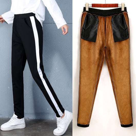 Pantalones Deportivos de Cachemira para Mujer - Cálidos y Elegantes para Otoño e Invierno - Image 3