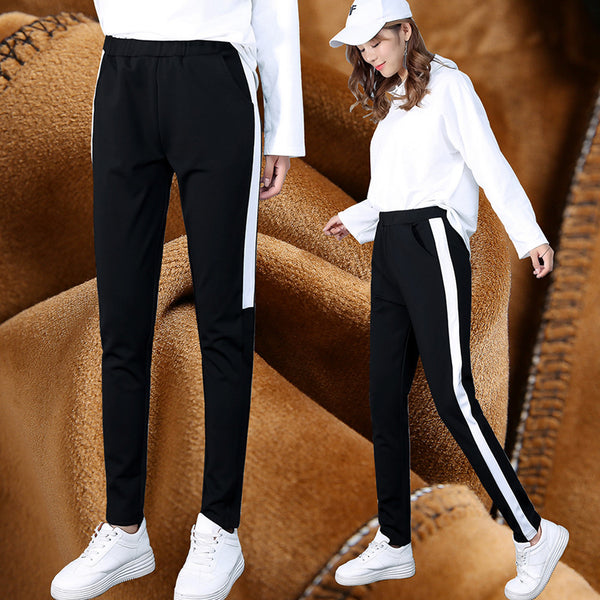 Pantalones Deportivos de Cachemira para Mujer - Cálidos y Elegantes para Otoño e Invierno
