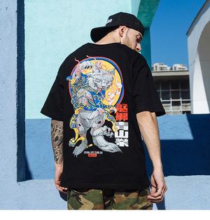 Camiseta Hip Hop Suelta Estampado Mammoth Street Fashion Original - Image 9