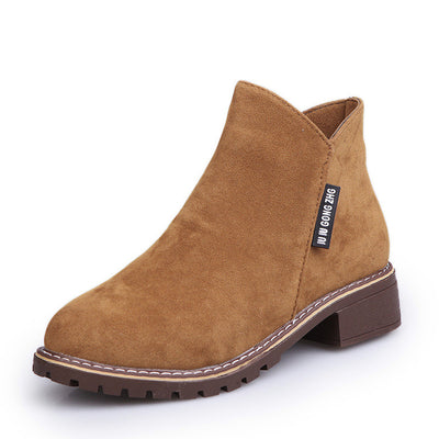 Botas Martin de Terciopelo Versión Coreana Plus - Image 6