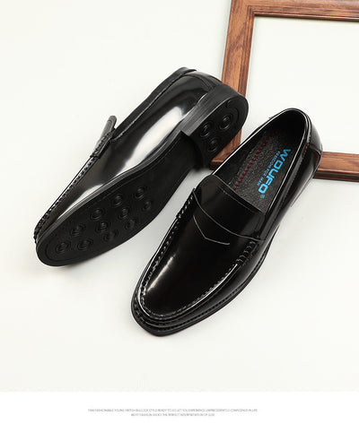 Mocasines de Cuero Charolado Coreano Punta Redonda para Commuter - Image 6