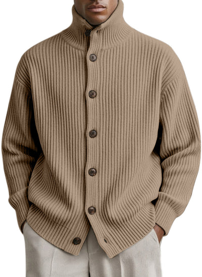 Cardigan Cuello Alto Tejido para Hombre - Image 15