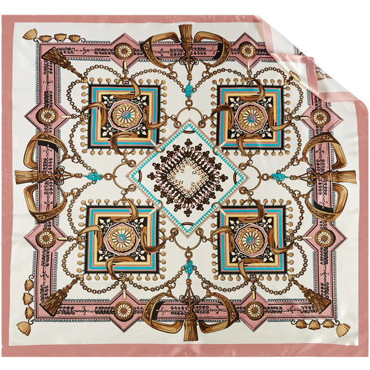Pañuelo Cuadrado para Mujer con Cadena de Borlas - Image 4