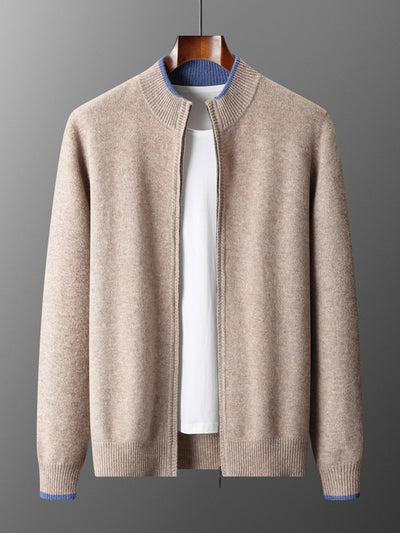 Conjunto de Sweater Tejido con Cuello Semicerrado y Cierre de Cremallera - Image 5