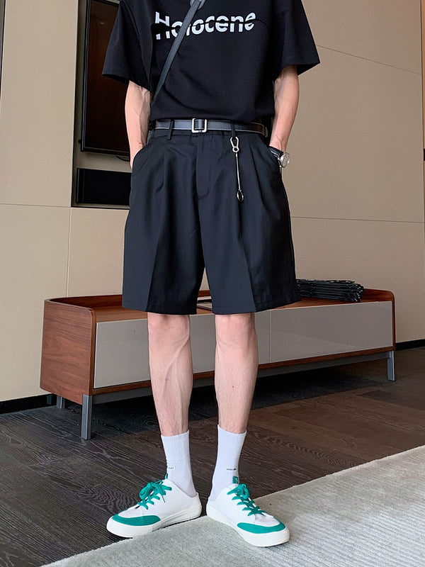 Pantalones Cortos Deportivos Holgados de Tela Ligera para Hombre