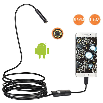 Cámara Endoscópica USB HD 480P Impermeable para Inspección