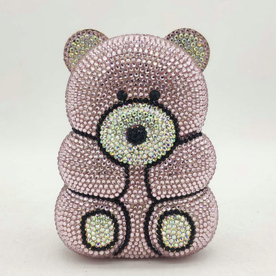 Bolso de Fiesta con Diseño de Osito y Cristales Brillantes - Image 18