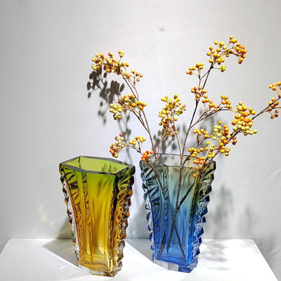 Jarrón de Cristal Pesado Irregular - Decoración Elegante para el Hogar - Image 3