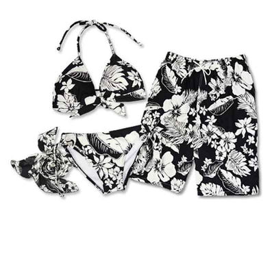 Set de 3 Bikinis para Parejas en Blanco y Negro - Trajes de Baño Reversibles para Termas - Image 5