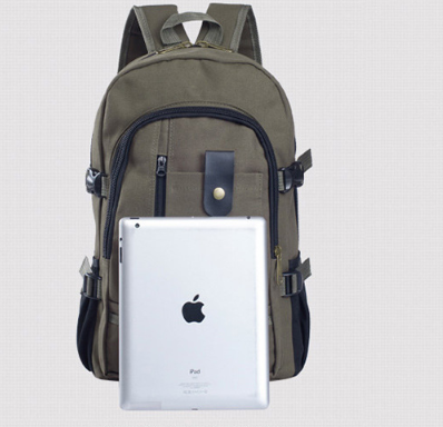 Mochila de Lona para Hombre - Bolsa Escolar Resistente - Image 5