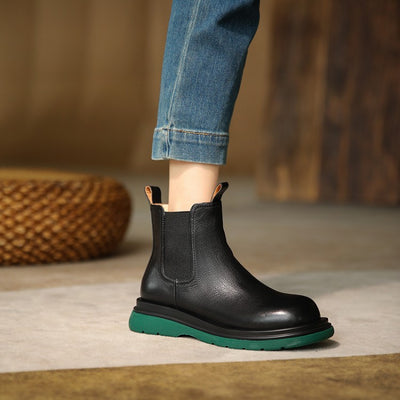 Botas Martin de Suela Gruesa con Elástico Caña Baja - Image 9