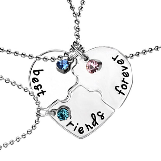 Collar Corazón Roto Cosido