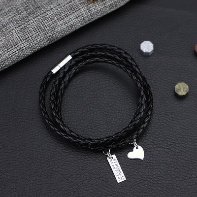 Conjunto de Plata Esterlina 925: Pulsera Robusta y Dije Corazón - Image 4