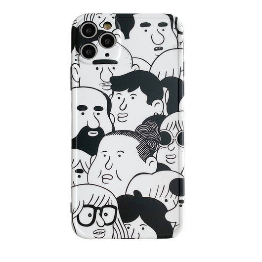 Funda para celular con ilustración en blanco y negro - Image 9