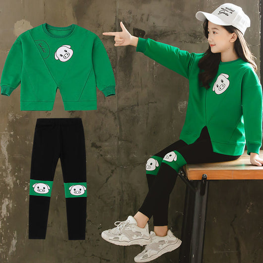 Conjunto Deportivo Niña dos Piezas con Sudadera Manga Larga - Image 7