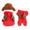 Ropa para Perros Terciopelo Coral con Diseño de Alce y Vaca