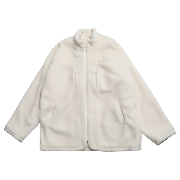 Abrigo de Lana Esponjoso Invierno Pareja Unisex Algodón Suelto