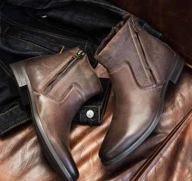 Botas Martin de Cuero Retro Británico con Plataforma - Estilo Coreano Trendy - Image 4