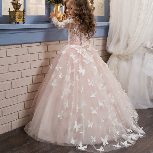 Vestido de Princesa para Niña - Elegancia Floral para Ocasiones Especiales - Image 2