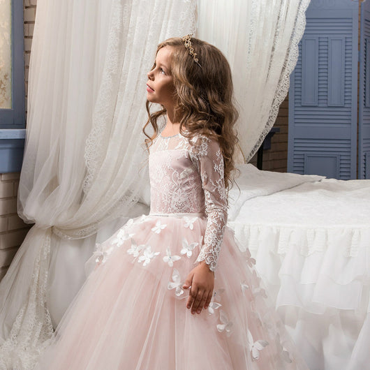 Vestido de Princesa para Niña - Elegancia Floral para Ocasiones Especiales - Image 3