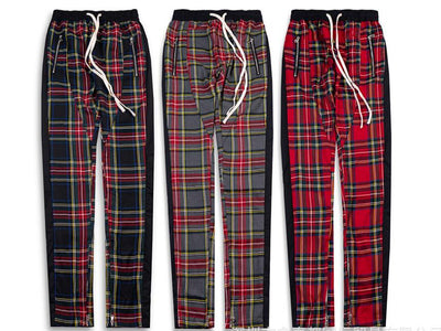 Pantalones Casuales de Cuadros con Cierre para Otoño e Invierno - Image 11