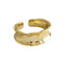 Anillo de Plata S925 Diseño Irregular Cóncavo Minimalista